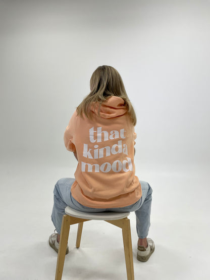 Peach ‘that kinda mood’ classic hood